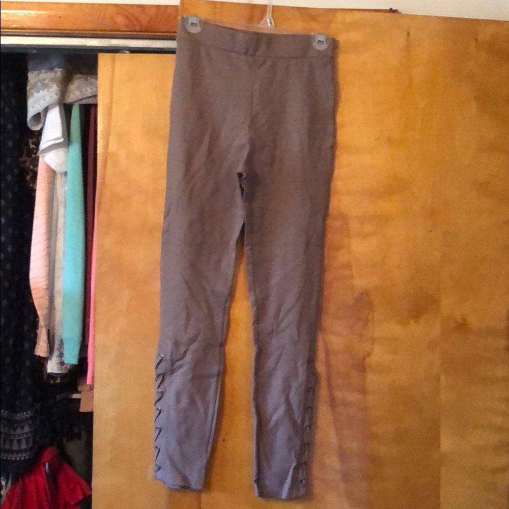 Revamped Premium Nude Leggings with Braided detail